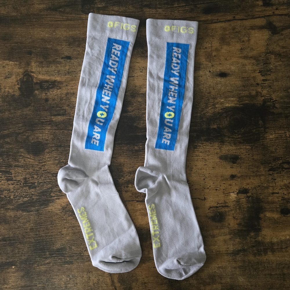 New Figs Compression Socks Ready When U Are Sz M/L